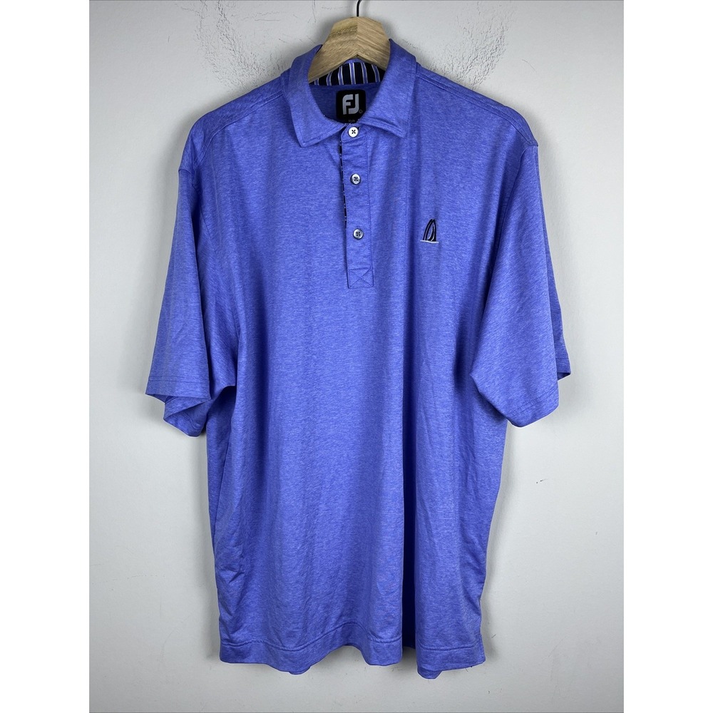Footjoy Men's Large‎ Light Blue Polyester Shirt Sleeve
